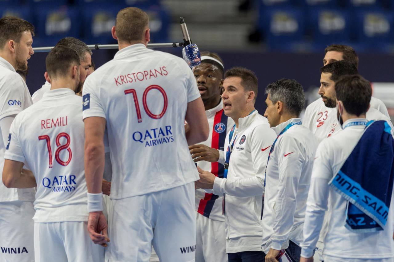 Nikola Karabatic udtrykker frustration.